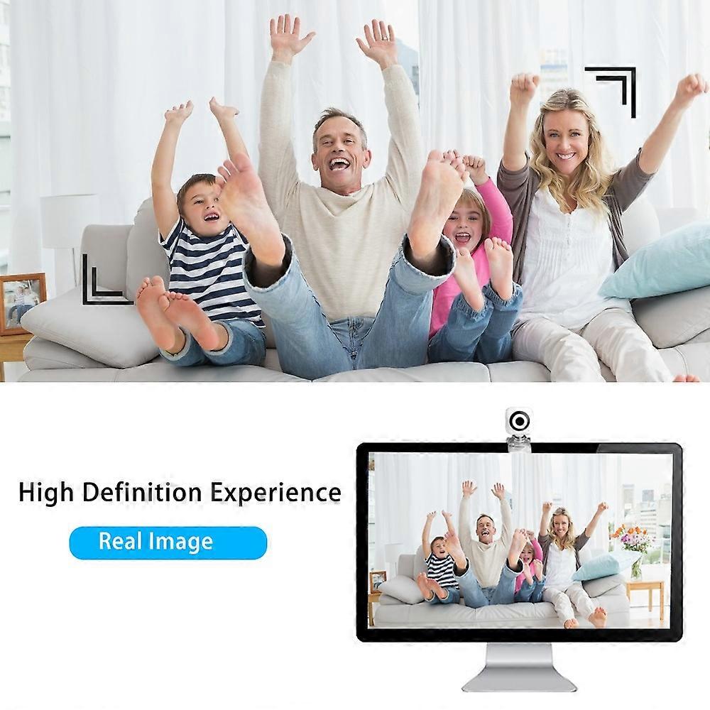 High Definition Camera Home Office Desktop Computer Notebook Flexible Rotatable Clip with Built-in M