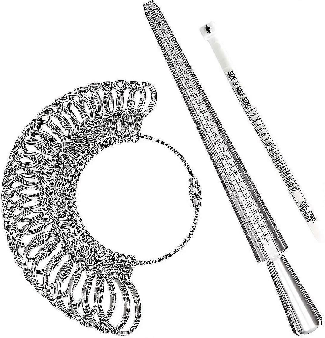 Ring Sizer Measuring Tool,aluminum Ring Mandrel And Finger Gauges