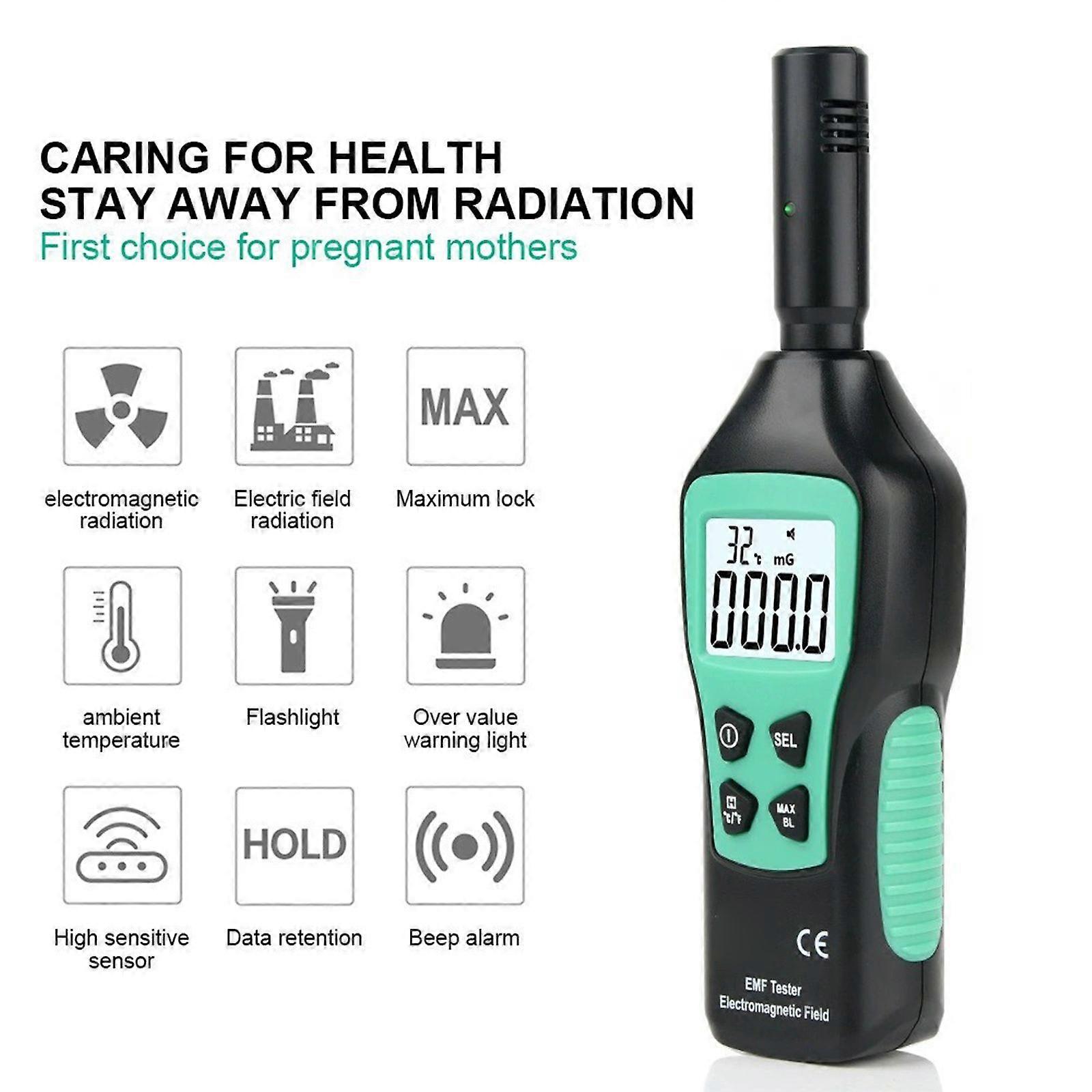 Radiation Dosimeter EMF Meter Electromagnetic Radiation Detector Geiger Counter