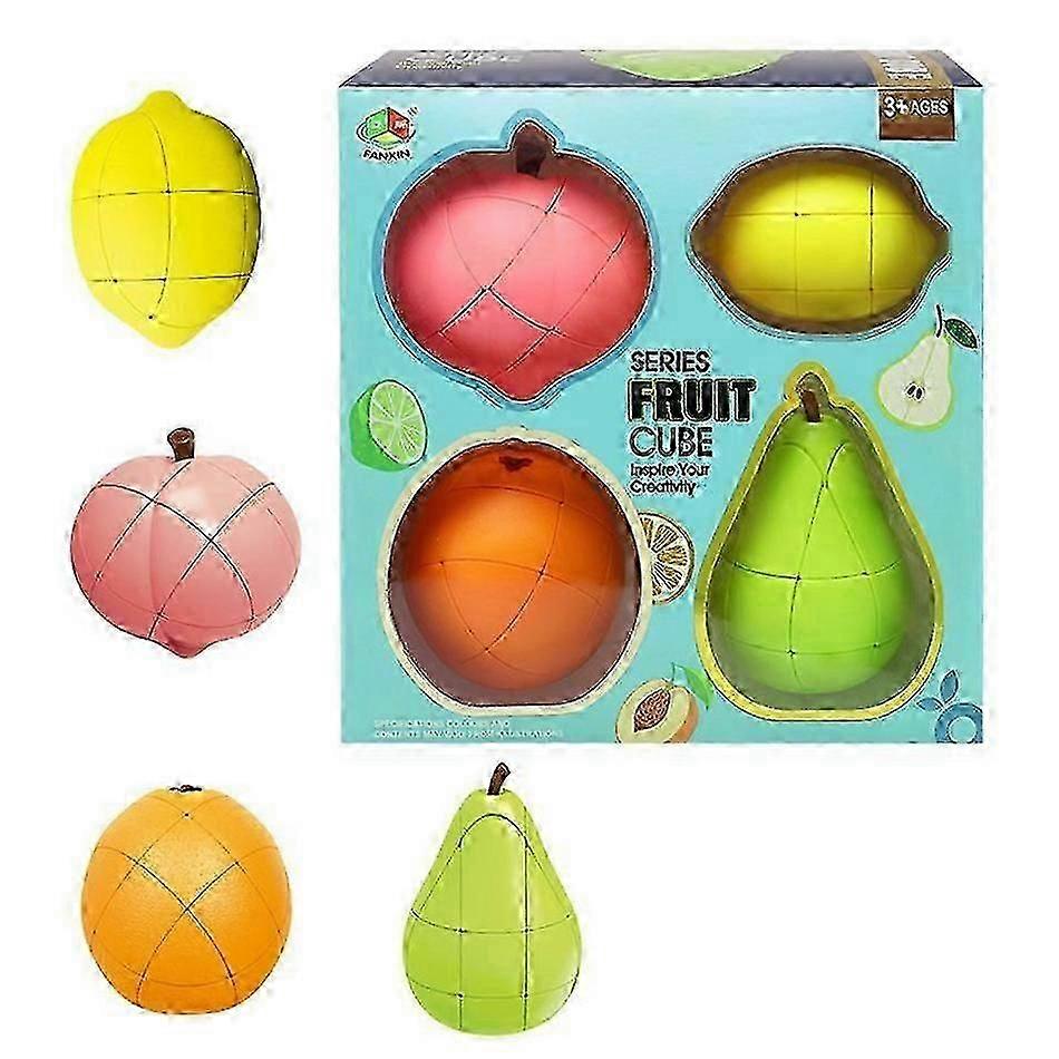 2025 New Models Fanxin Creative Alien Fruit Magic Cube Banana Apple Lemon Orange Pear Peach Puzzle Cubo Magico Stres