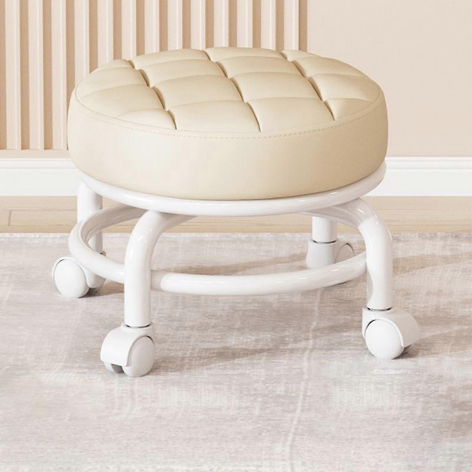 Wheeled Low Stool For Home Use Universal Wheel Doorway Lazy Man Shoe Stool Multifunctional Seamstress Wheelchair Sitting Stool Small Stool FLYE2560