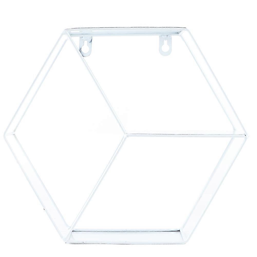 Wall Mounted Hexagonal Display Shelves Storage Rack Home Office Decoration