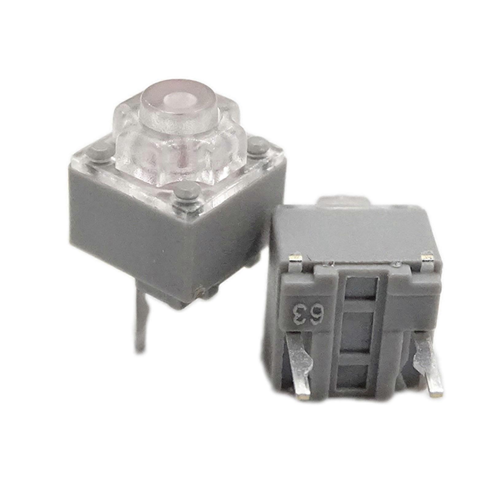 2PCs/10PCs HUANO Quiet Micro Switches 10Million Clicks Quiet Mouse Button Micro Switches 2Pins 6x6x7.2mm