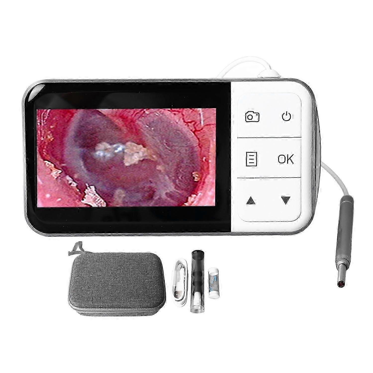 Digital Otoscope Visual Comfortable Ear Camera Earpick Ear Wax Removal Tool with 4.5in Display
