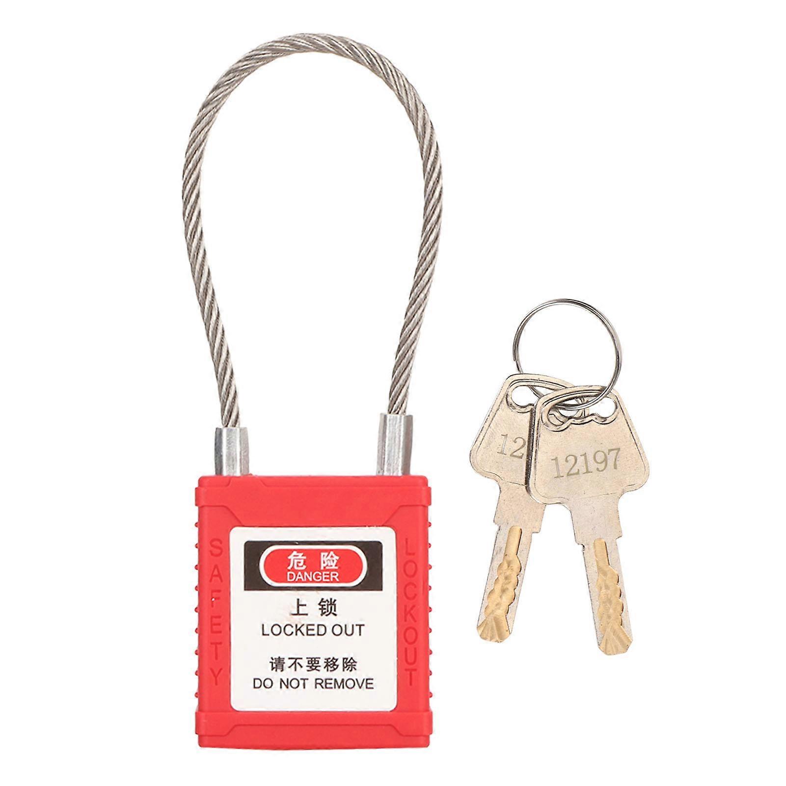 Durable LockOut Safety Padlock - Secure Design, Key Retention, Versatile Use