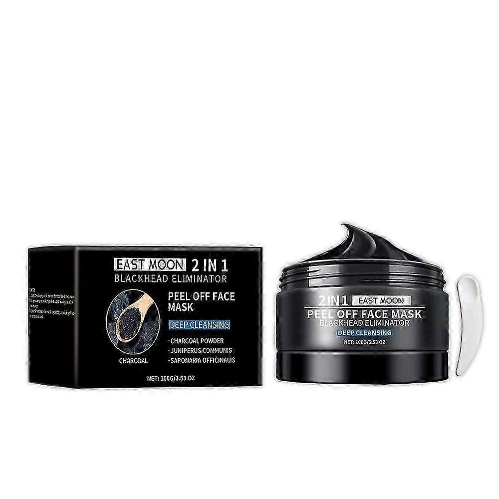 Blackhead Eliminator Peel off Face Mask, Charcoal Peel off Black Mask, Purifying and Deep Cleansing for All Skin Types