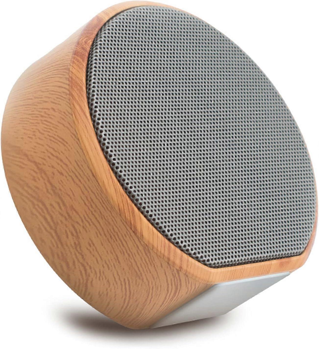 Natural Soothing Sounds Speaker, 8Cm/3.14Inch Diameter White With Retro Imitation Wood Grain Paint, Wide Compatibility & High-Quality Audio