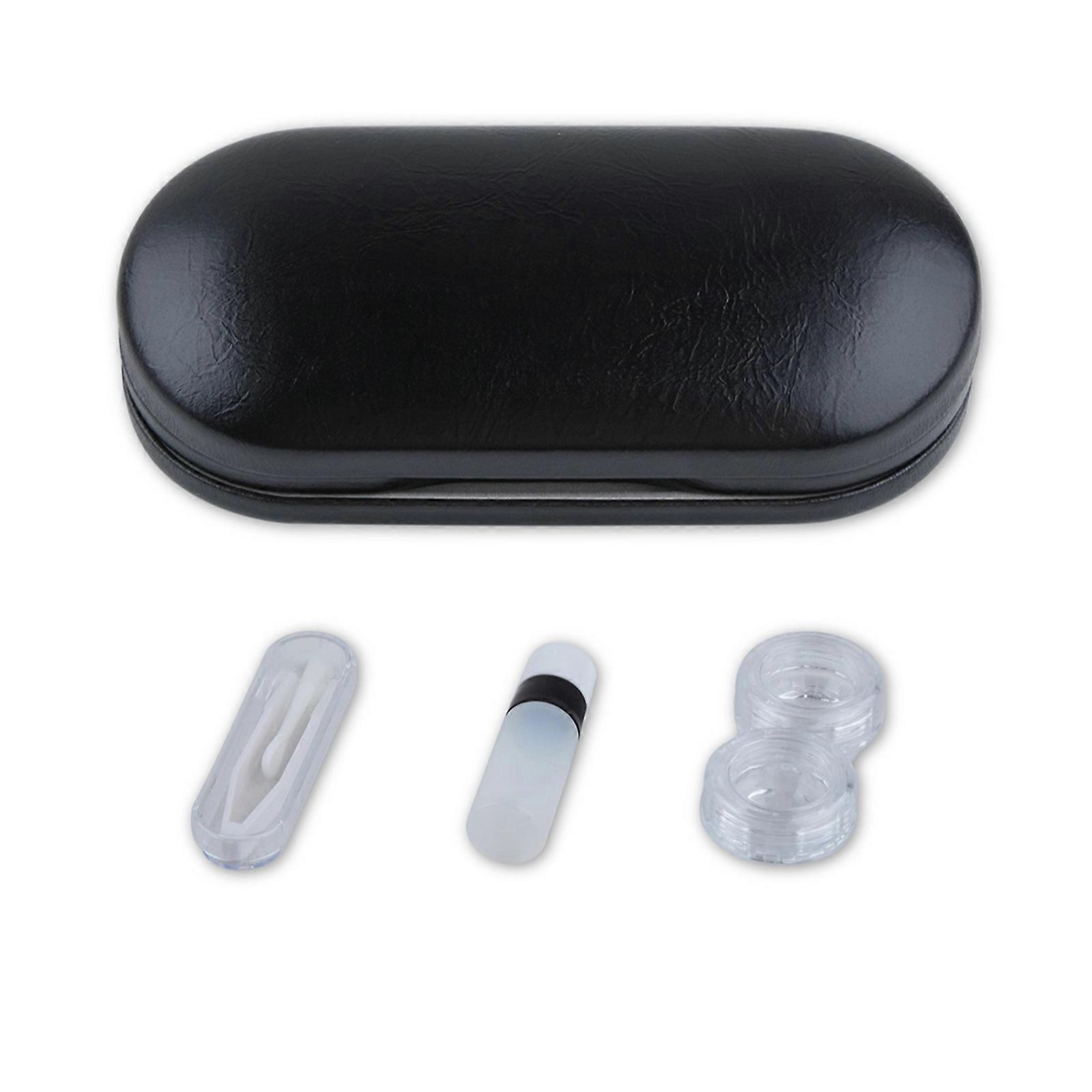 Practical Glasses and Contacts Storage Box Elegant 2 In 1 Eyewears Organizers Holder Contact Lenses Holder Multiuse Case