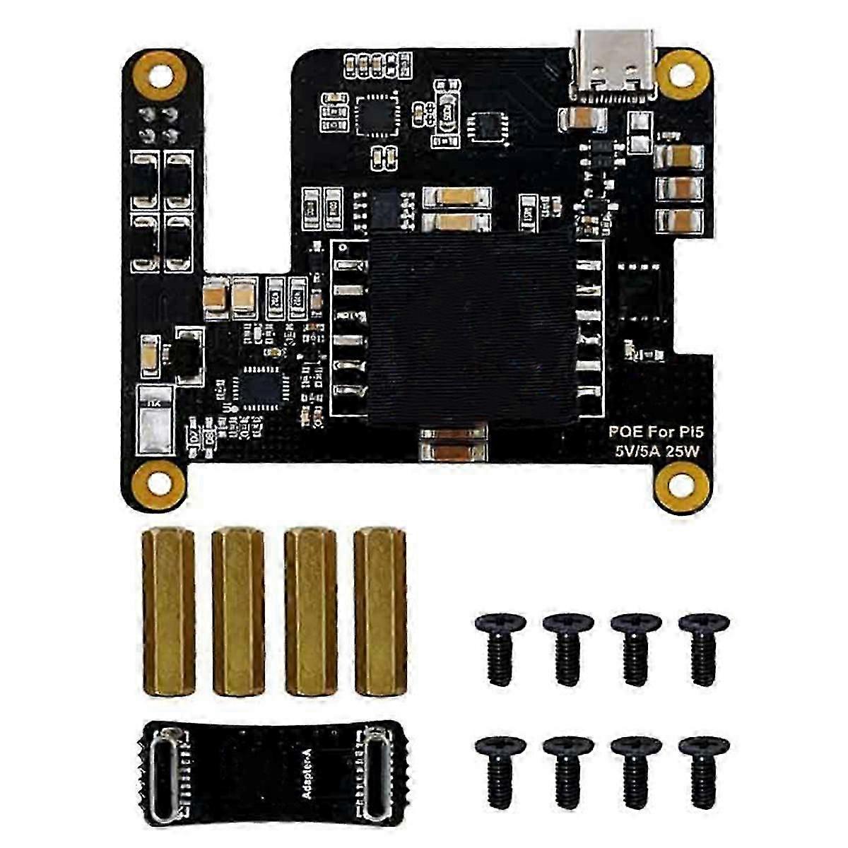 ل 5 POE مع تنشيط مشغل PD من النوع C دعم الطاقة عبر إيثرنت IEEE 802.3af / At Network Sta