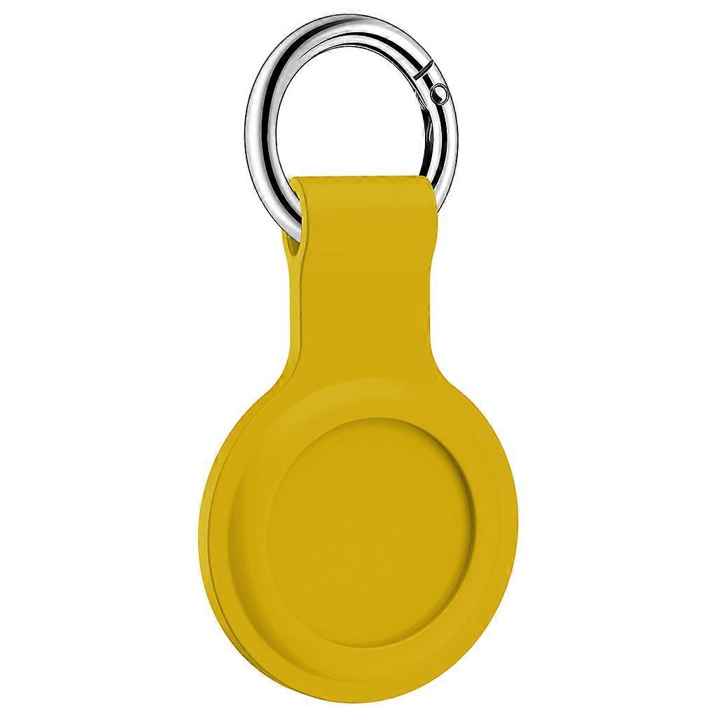 for Airtags Protective Cover Lightweight for Case Impact-resistant for Shell Silicone Sleeve Bluetooth-compatible Tracke Yellow