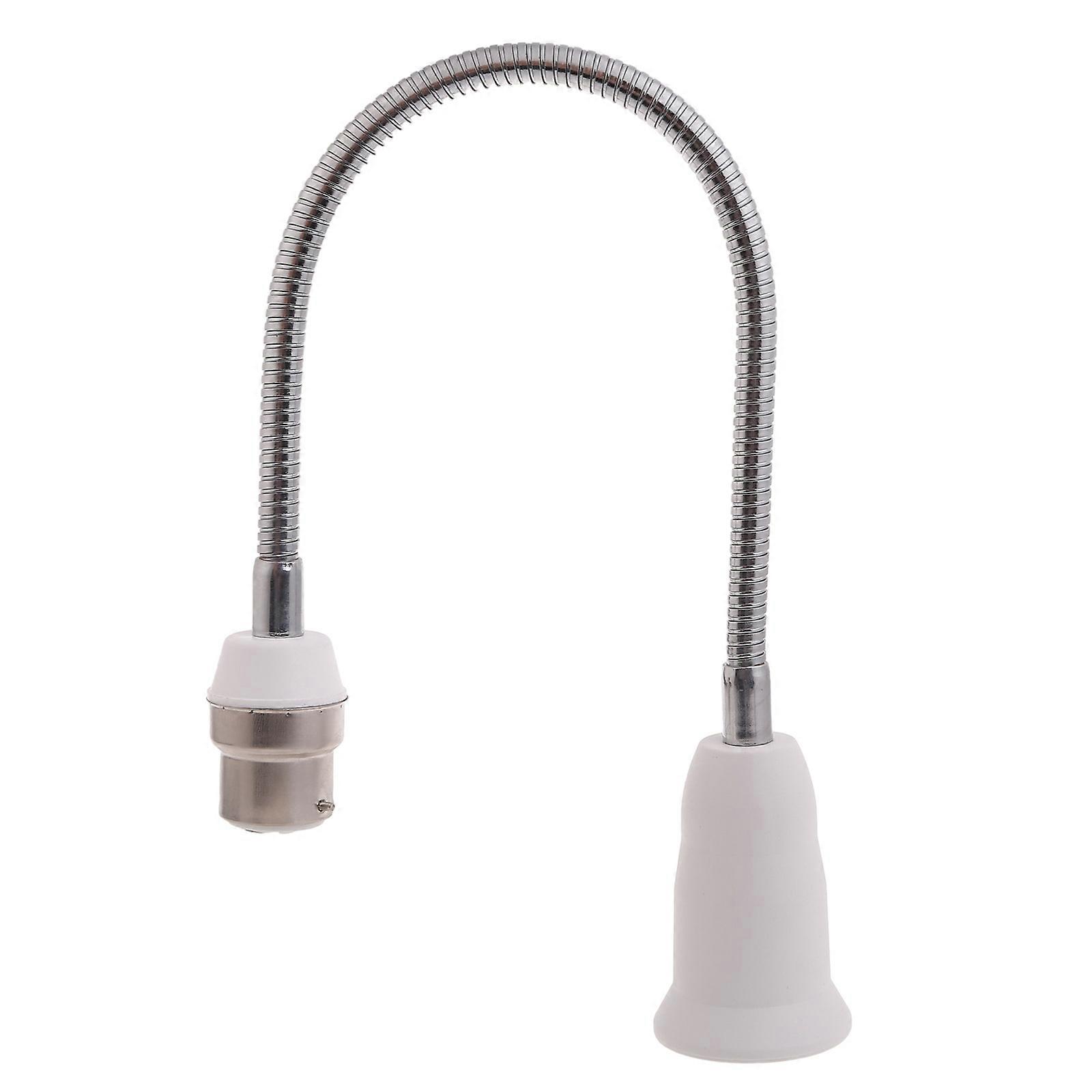 B22 to E27 Extender Light Holder Adapter 360° Adjustable Flame Retardant PBT Extension LED Lamp Base Bulb Socket Adapter