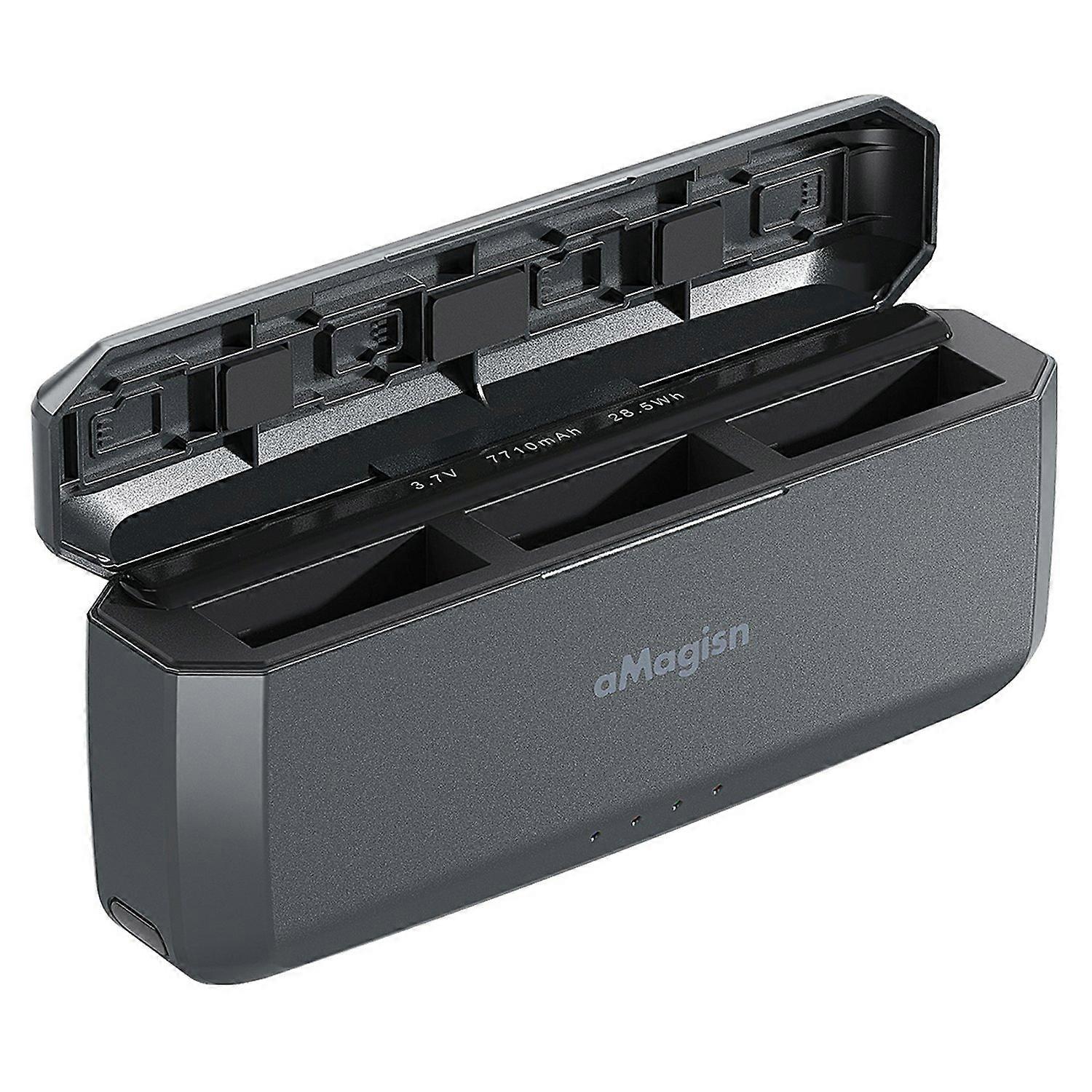 AMAGISN For DJI Osmo Action 5 Pro急速充電パワーバンク7710mAhカメラバッテリー充電器アクセサリー