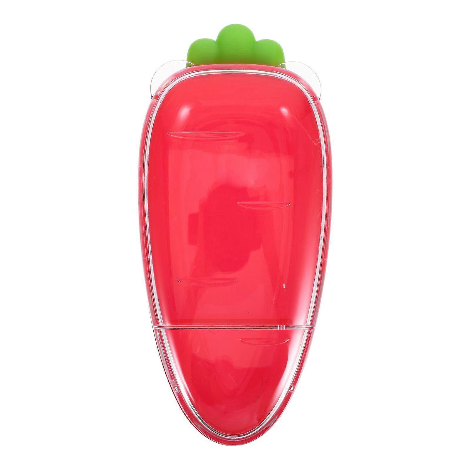 Reusable Plastic Divided Box 2-compartment Box Carrot Shaped Box Clear Container With Lid