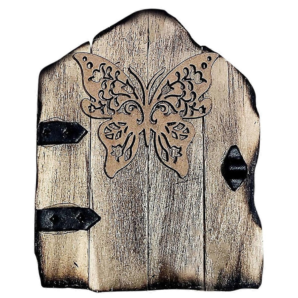 Butterfly Miniature Tree Door Outdoor Miniature Tree Decoration Door