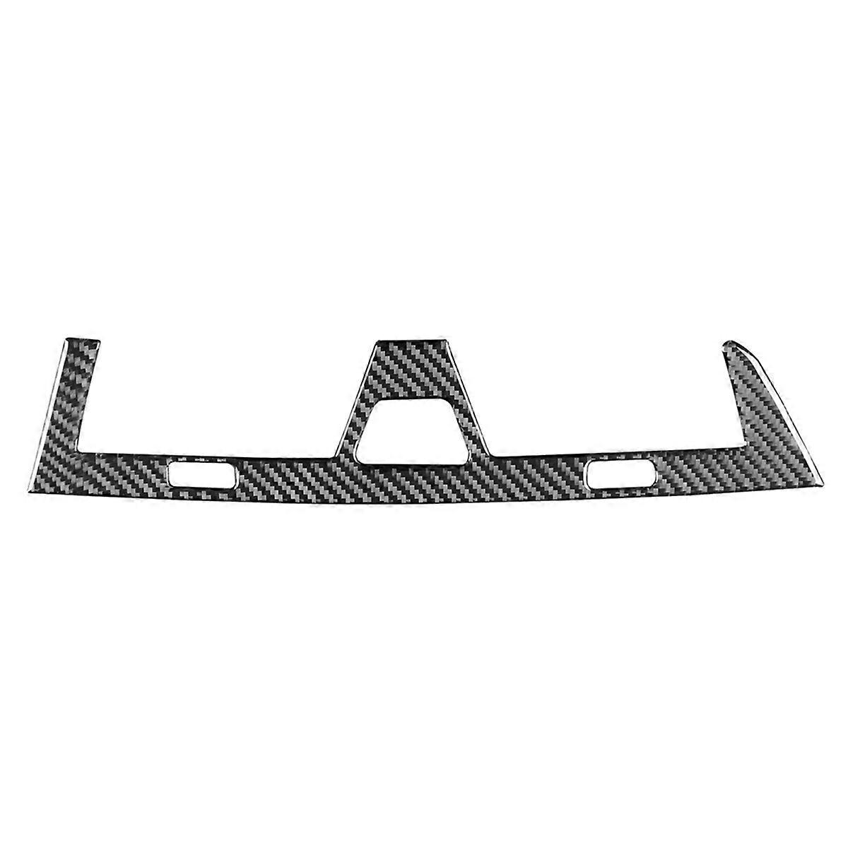 For BMW 5 Series G30 G38 2018-2021 Carbon Fiber Car Central Control Warning Light Button Frame Trim