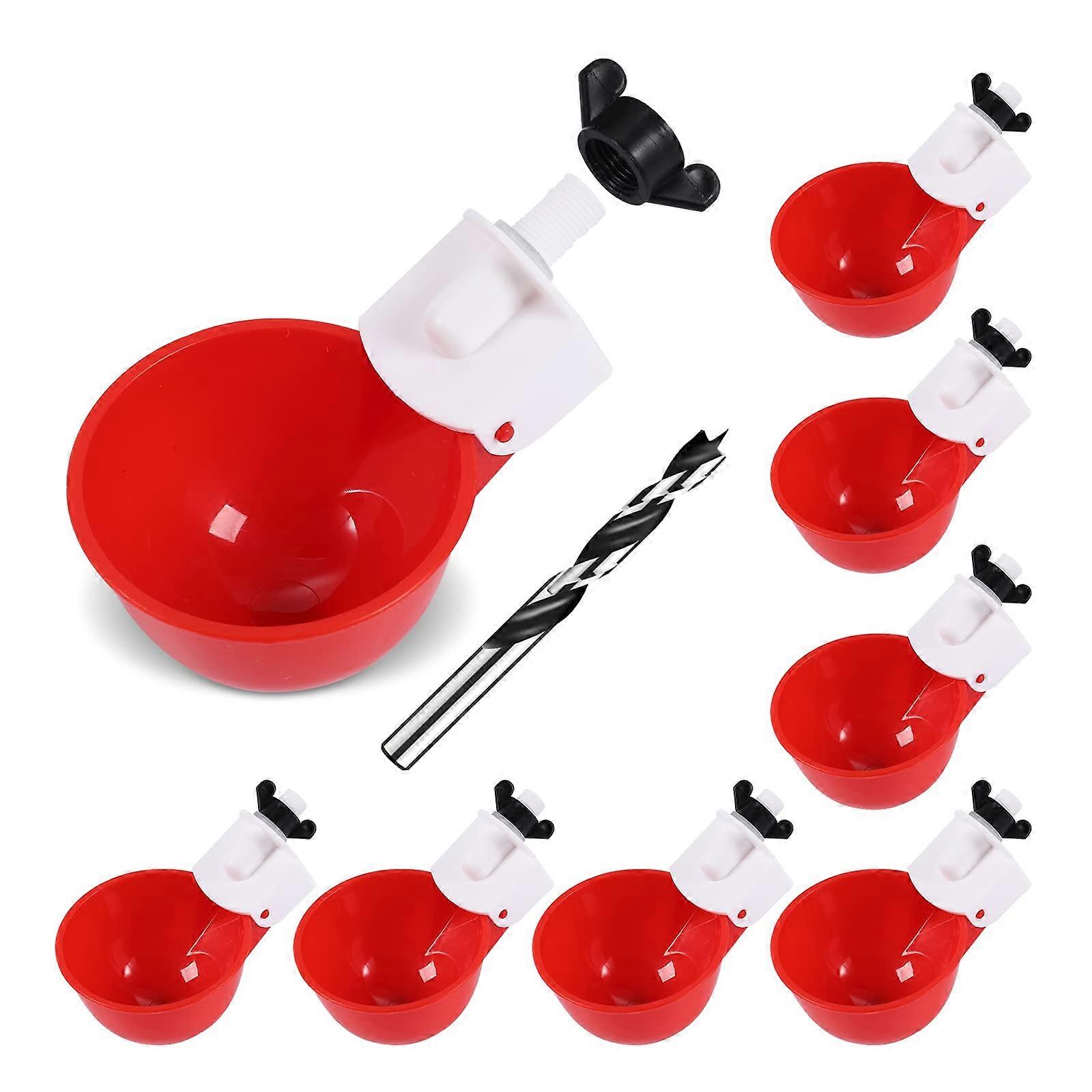 Chicken Suluk Cups (8 Packages/Red) - Make yourself with automatic large chicken water
