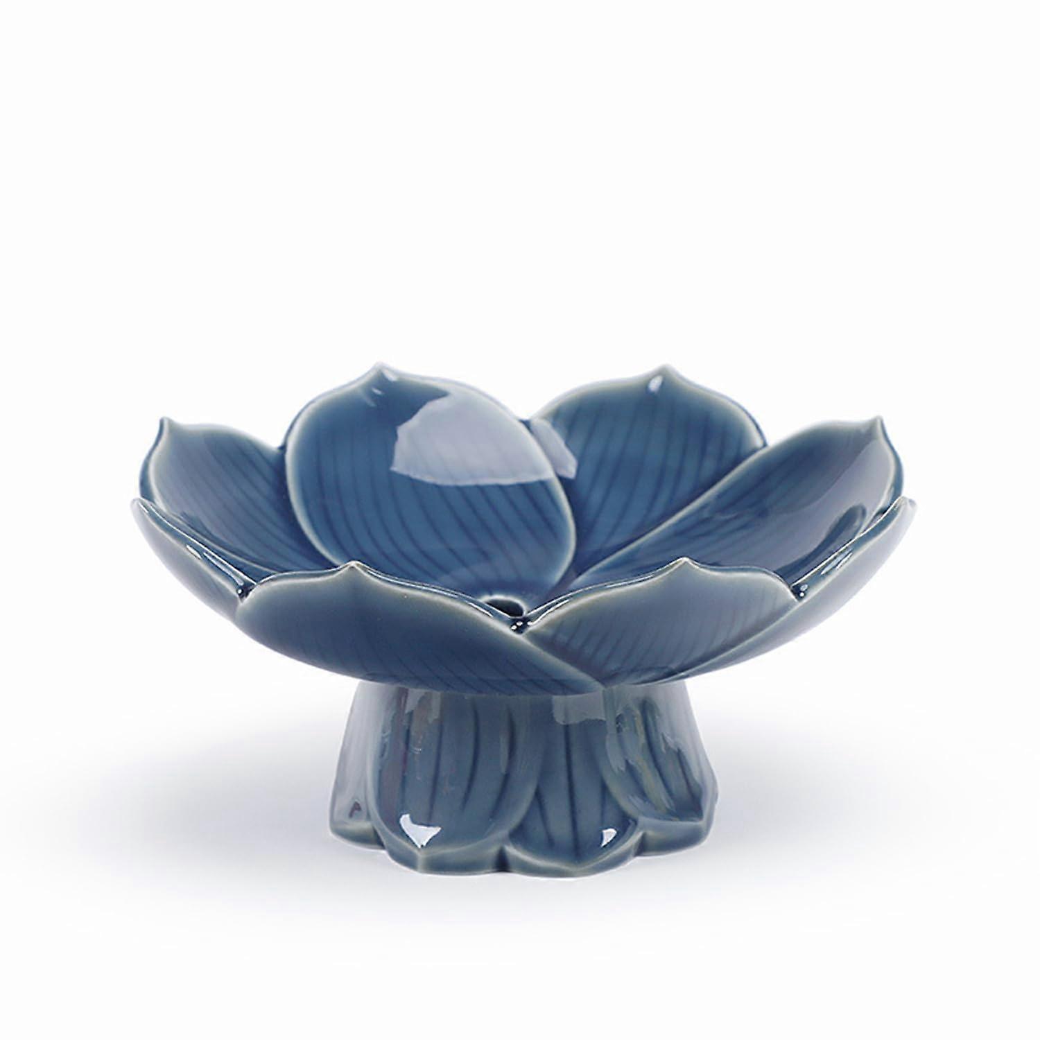 陶瓷莲花水果盘，用于柜台厨房面包和零食展示