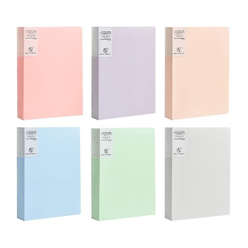 A4 Morandi File Bag 100 Seiten Data Book Large Capacity File Folder Portfolio Office Briefpapier
