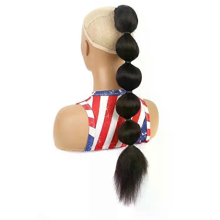 Bubble Ponytail Wig-Long Shaggy Drawstring Style,DLMW01