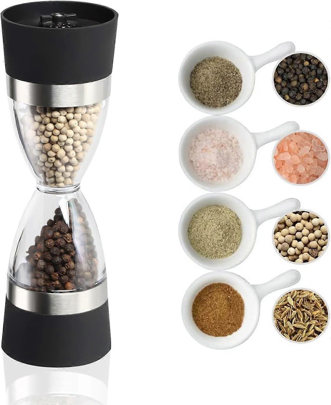 Pepper Grinder, Transparent, Adjustable Ceramic Grinder
