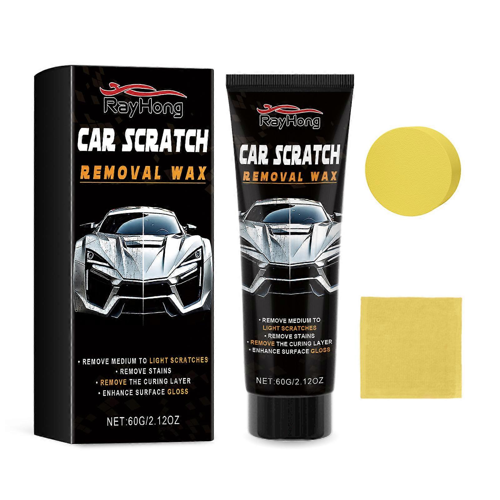 Car Scratch Remover Wax, Car Repair Wax for Scratches & Stains, Waterproof Gloss Enhancer Car Care Paint Restoration