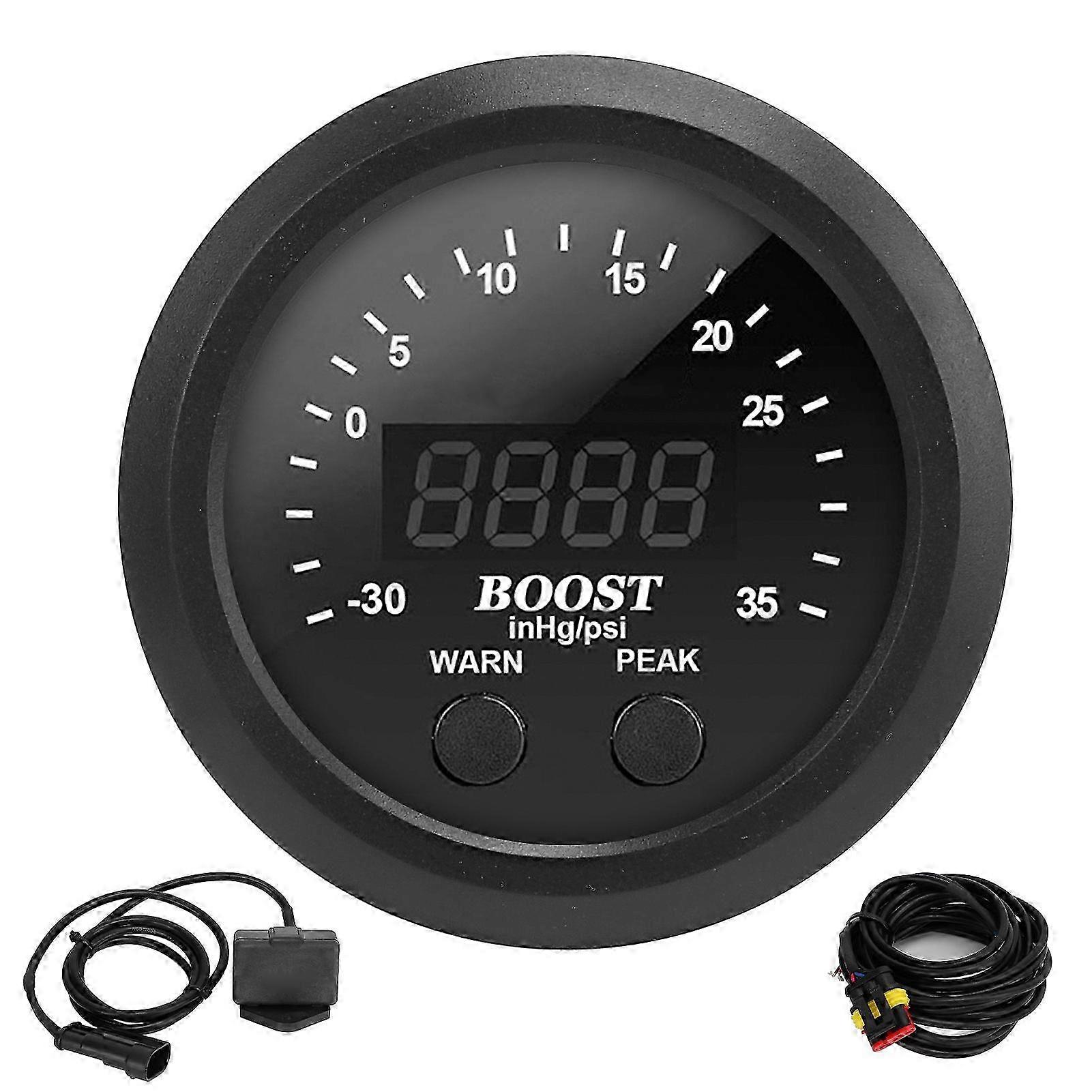 2.5in Digital Water Coolant Temperature Gauge with Sensor, Universal Fitment