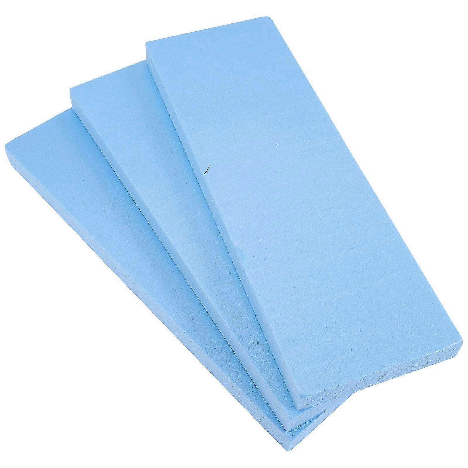 3pcs Polystyrene Foams Sheets Diy Blank Sheets for Crafts Scene Model Making
