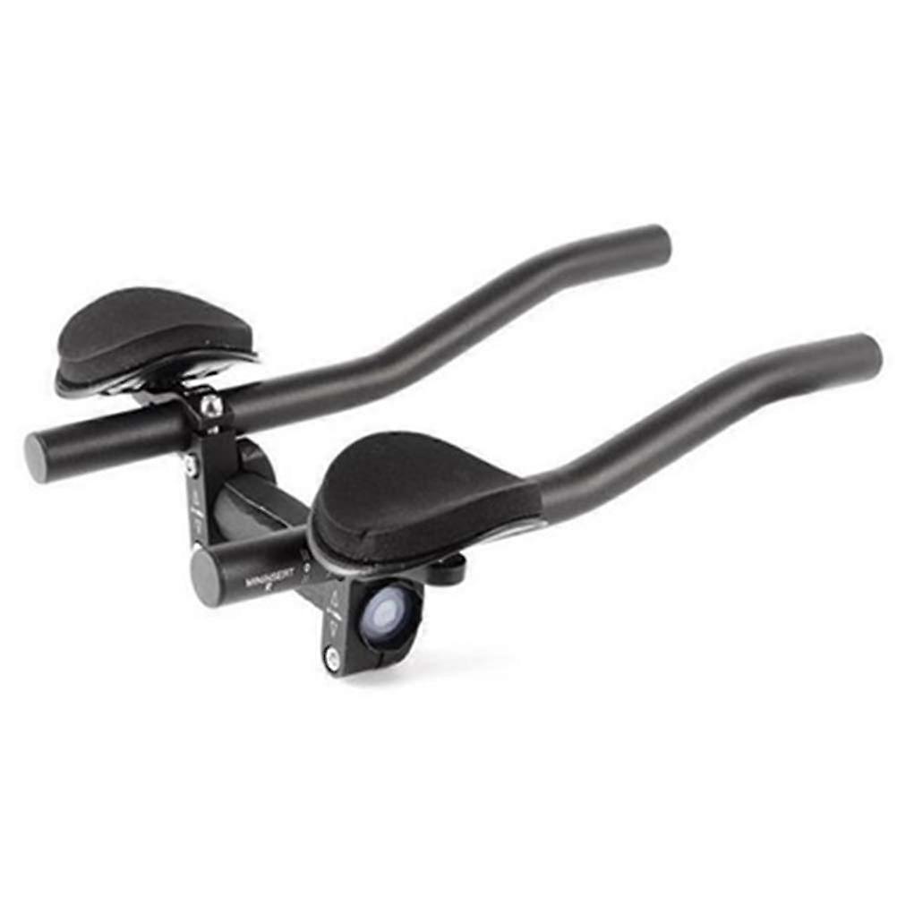 Bike Rest Handlebar, Aluminium Alloy Aerobar TT Bar Replacement for 25 mm to 31.8 mm Handlebars As Shown