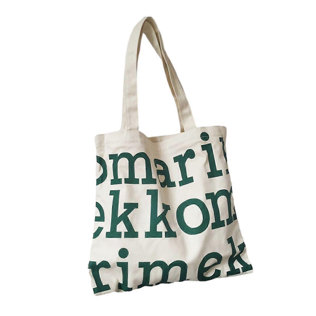 Canvas Handbag Single Shoulder Stylish Pattern Portable Carrying Bag for Home Office