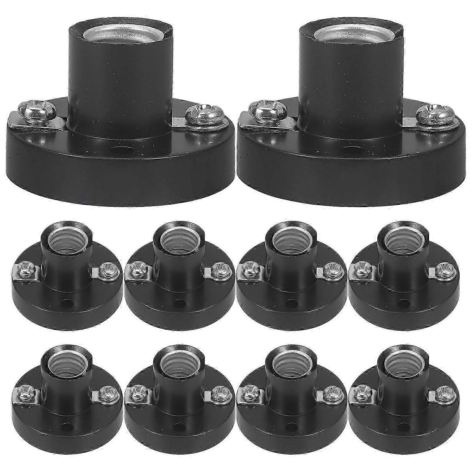 10pcs Miniature Bulb Holder Physics Electronic Experimenting Bulb Base Screw Socket Lamp Base