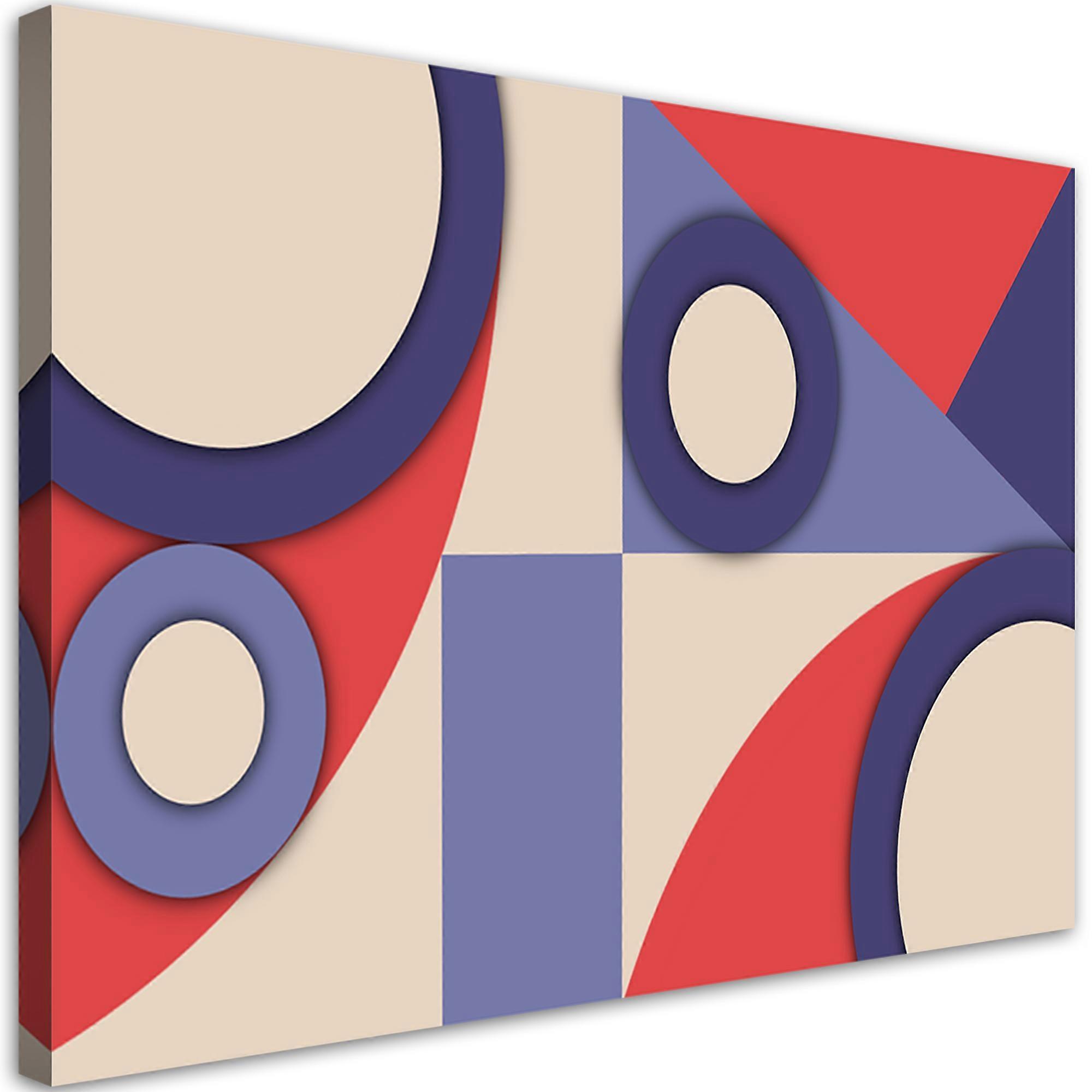 Lienzo, Formas geométricas abstractas - 100x70