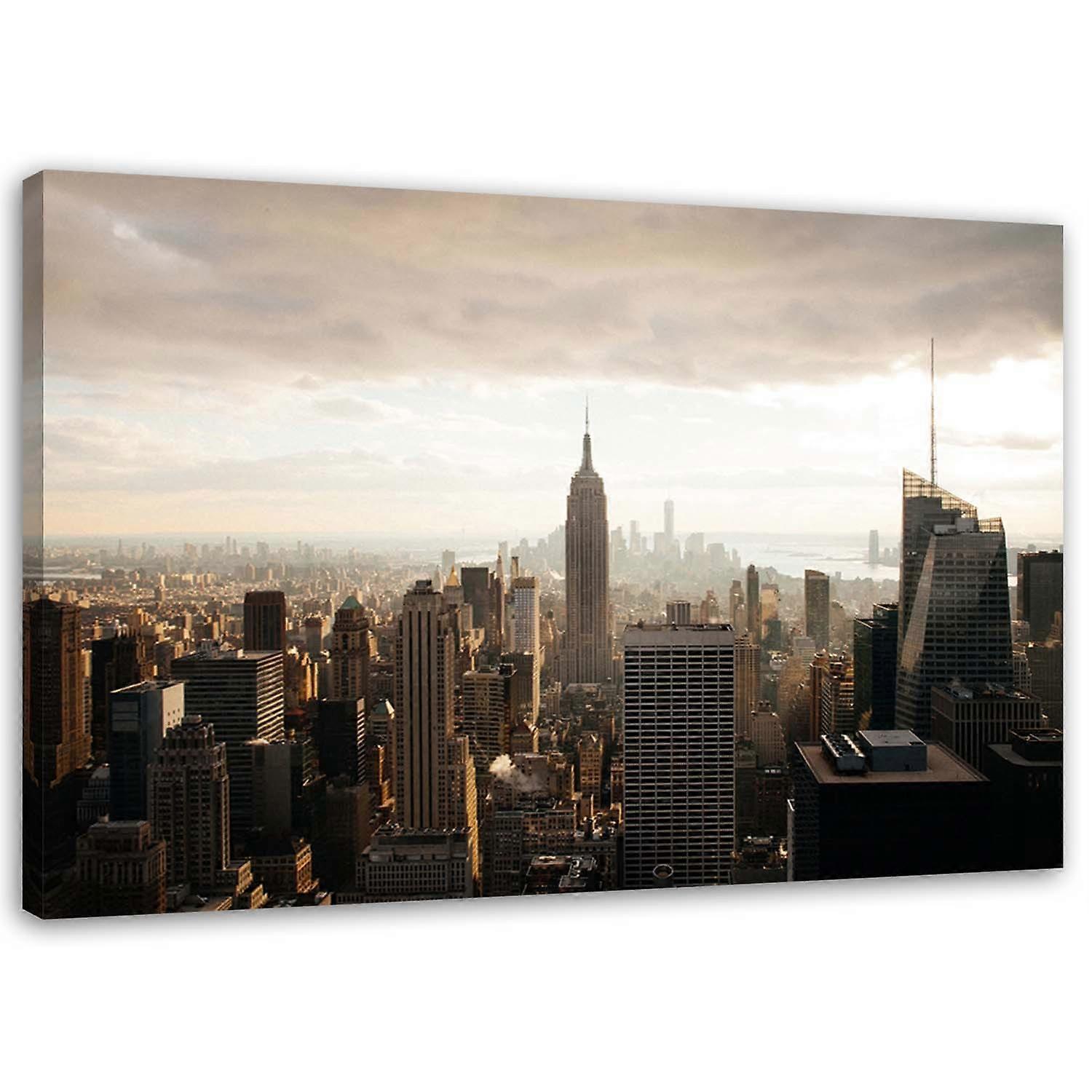 Lienzo, Panorama de Nueva York - 60x40