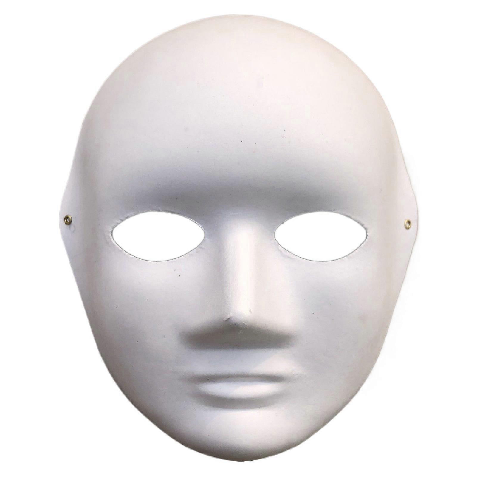 Masque blanc à peindre, masque vierge, masque de costume vierge, masque complet à peindre, masque blanc uni pour décorations DIY
