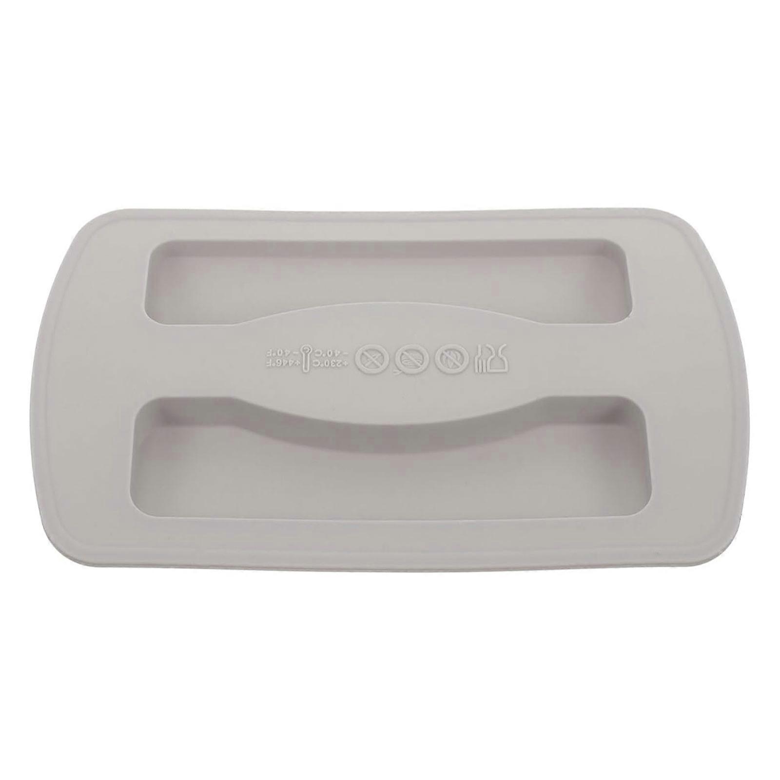 Set of 2 Silicone Toaster Lid Replacement Toaster Dust Cover Toaster Machine Cover Bread Maker Cover for Toaster Maker Gray