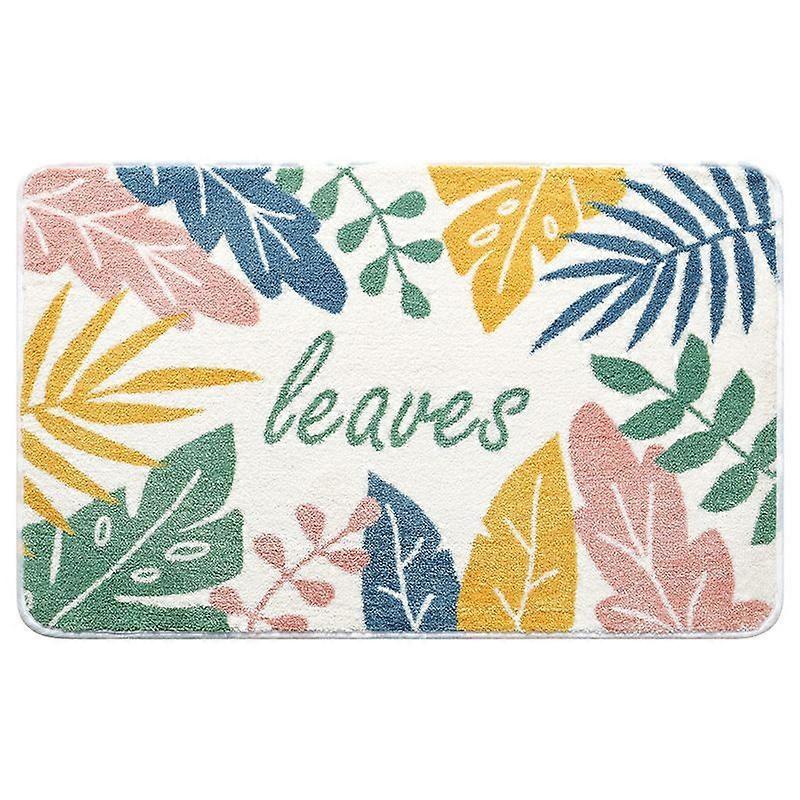 Bath Mat Simple Flocking Floor Mat for Bathroom Wonderful Forest 50*80cm
