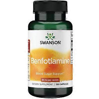 Swanson Vitamins Benfotiamine, 80 Mg, 120 Caps (Pack of 1)