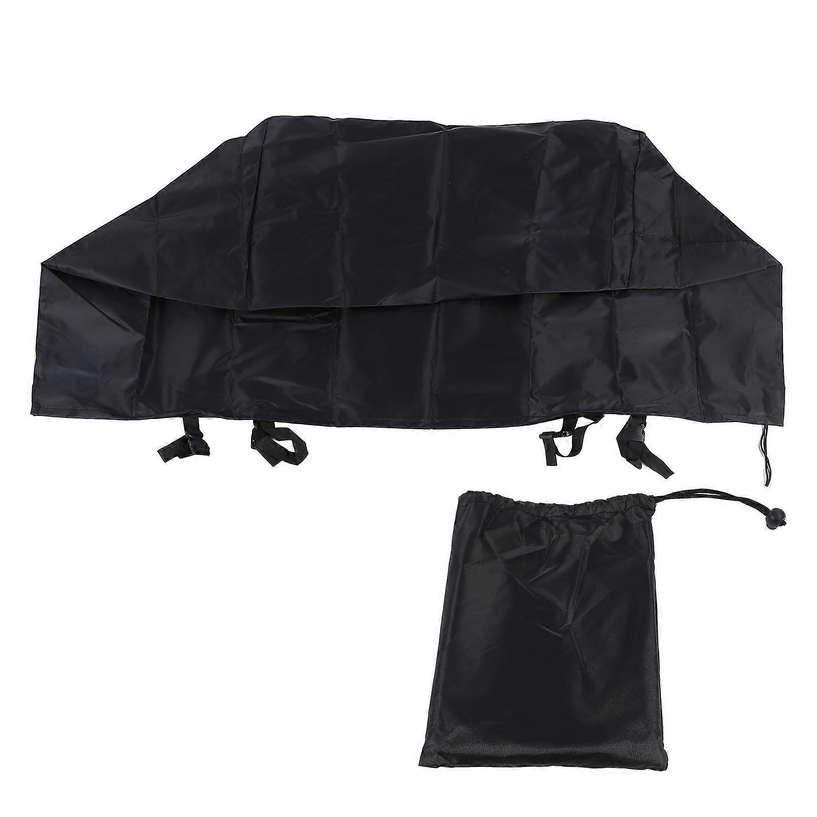 Square Firepit Cover 420D Silver Coated Water Sun Resistant Handheld Fire Table Cover