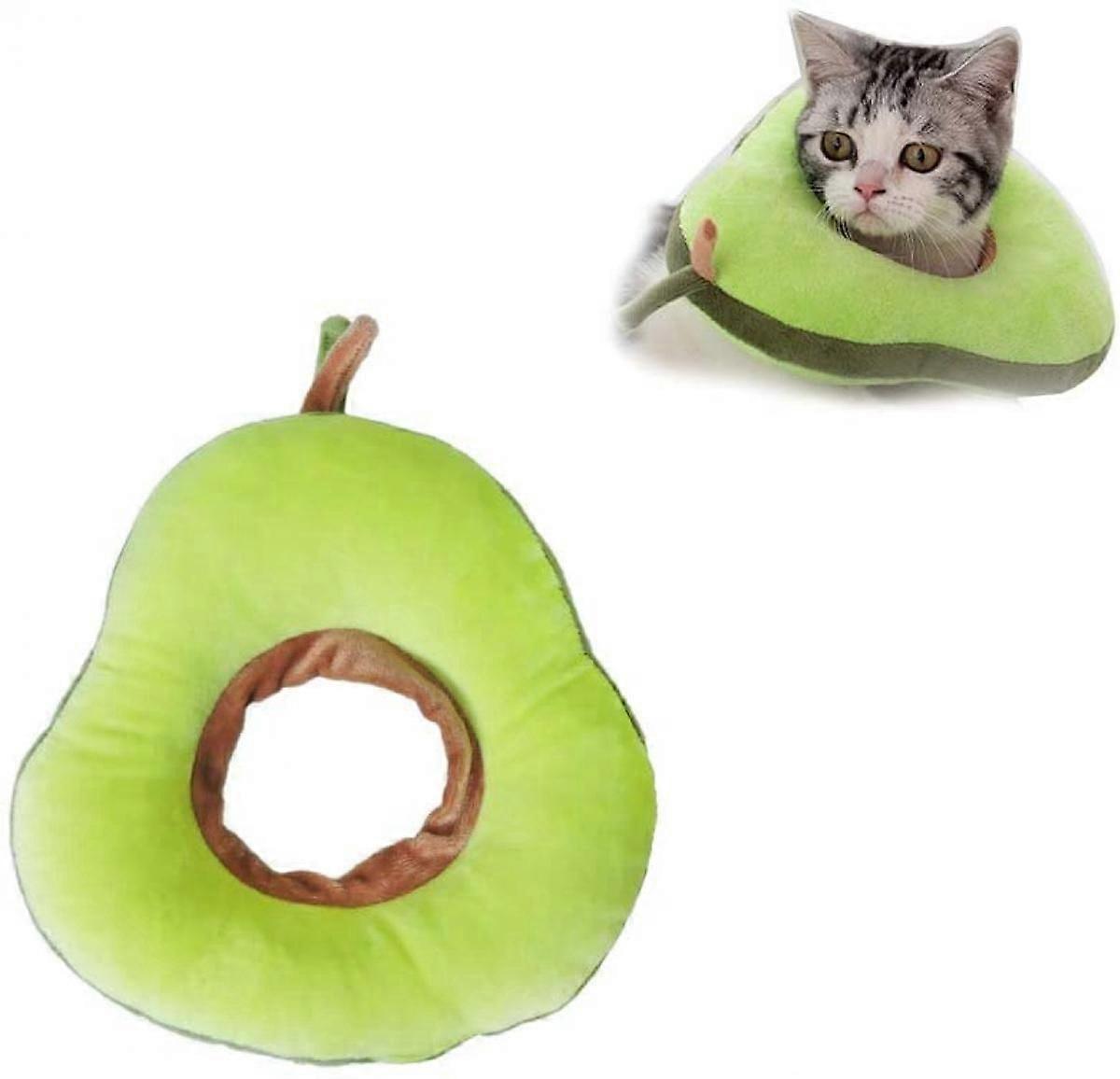 Cat Cone Collar, Pet Adjustable Cat Recovery Collar Pet Neck Cone Comfy Surgery Cute Cat Collar with Soft Anti-bite Edge Funny Protective ,L