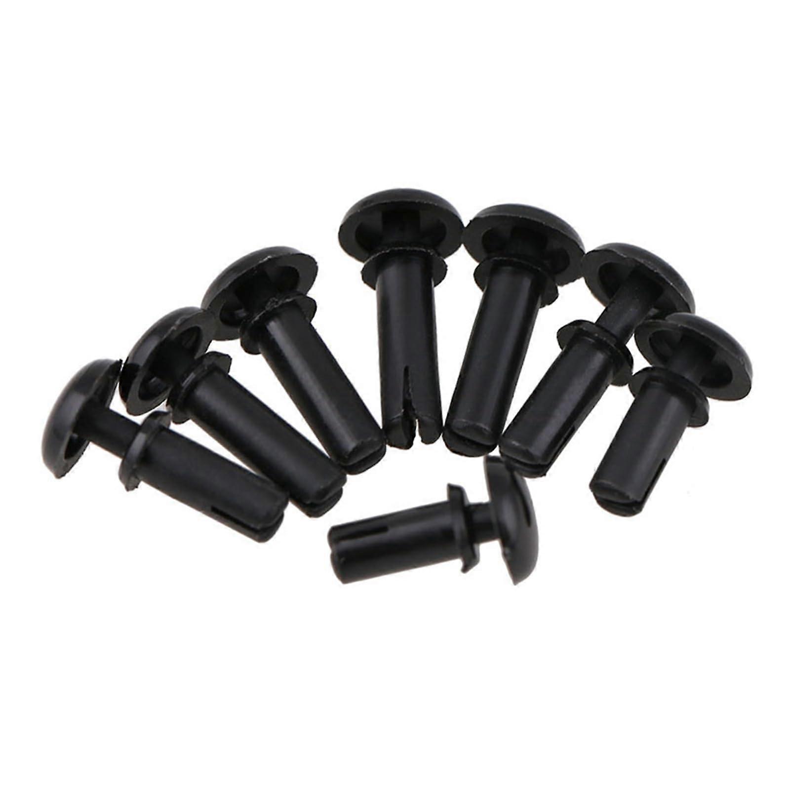 Plastic Rivets, 50Pcs R20 R26 R30 R35 R40 Nylon R Type Expansion Rivet Nut (Black, R4100)