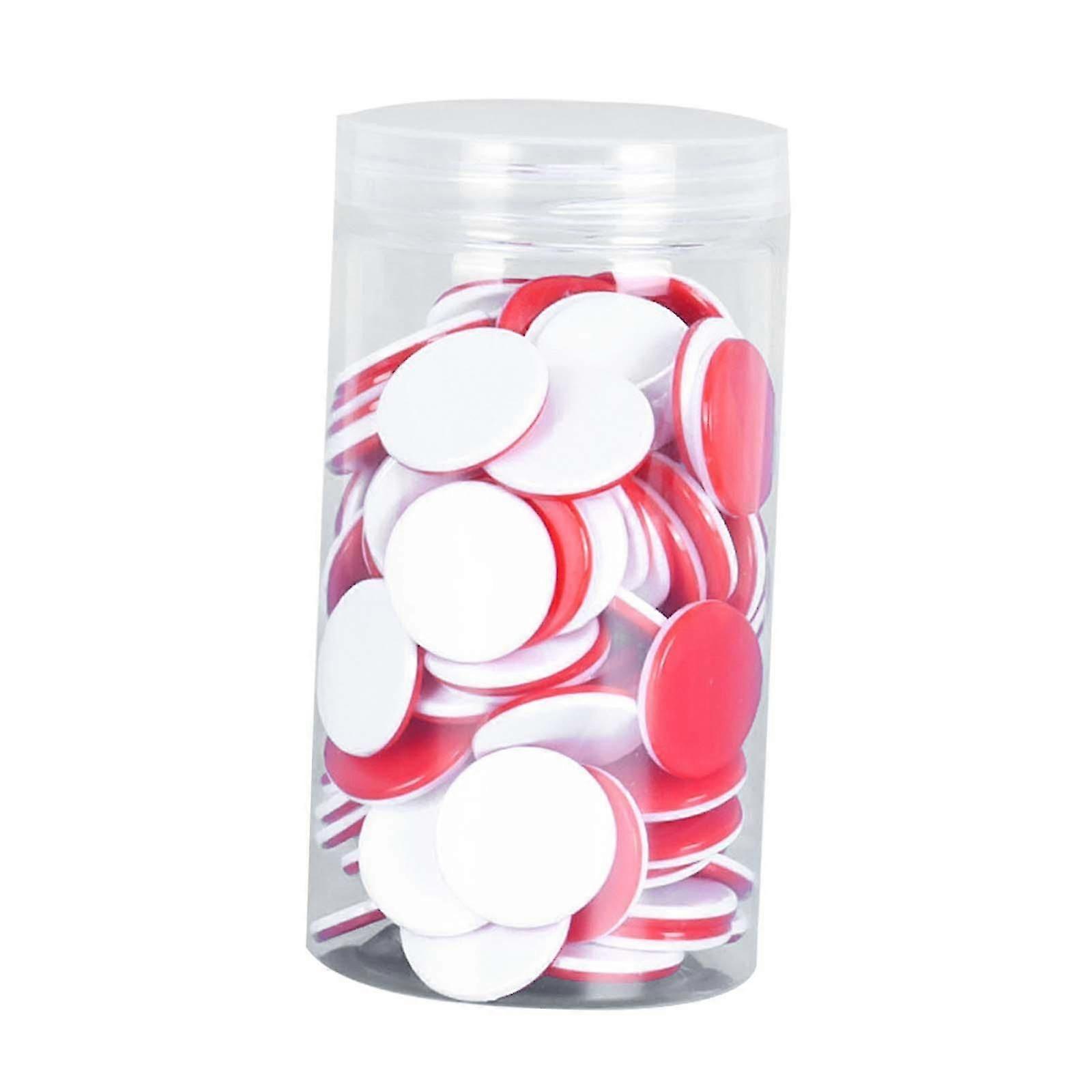 100 Pieces Math Counters for Kids Two Color Counters with Storage Bucket Bingo Chip Learning Counters for Party Children KI