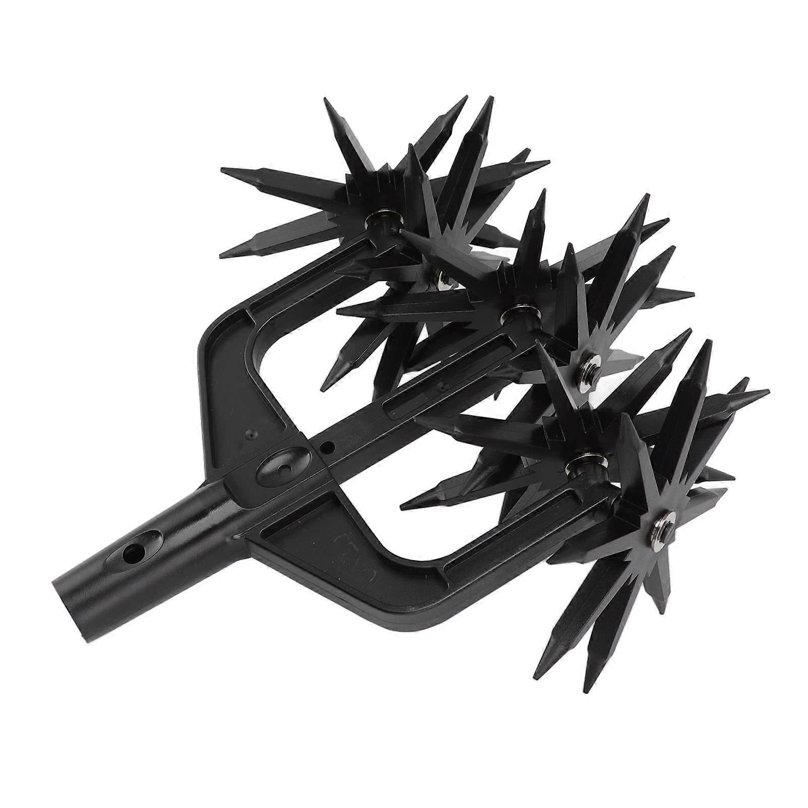 Rotary Cultivator, Extendable 2in1 Garden Hand Tool for Soil or Reseeding Grass