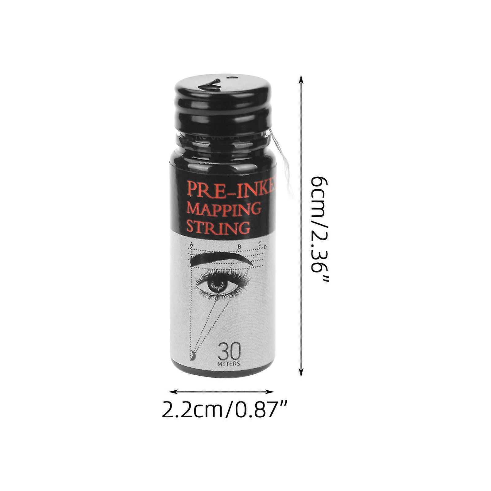 30M White Brow Mapping Pre-Inked Mapping String for Permanent Makeup and Microblading Supplies