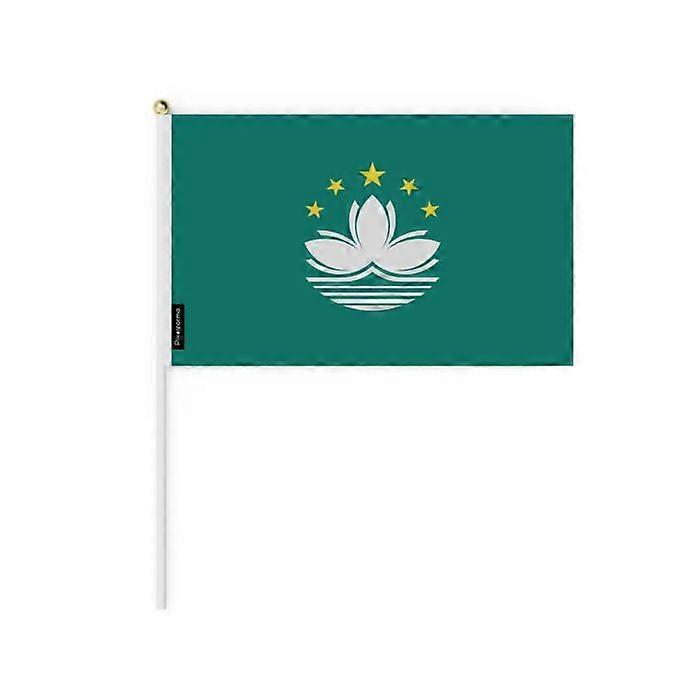 Mini Flag - Macao - 30 x 45 cm - 100 pieces - Polyester - Double-sided - Multicolored