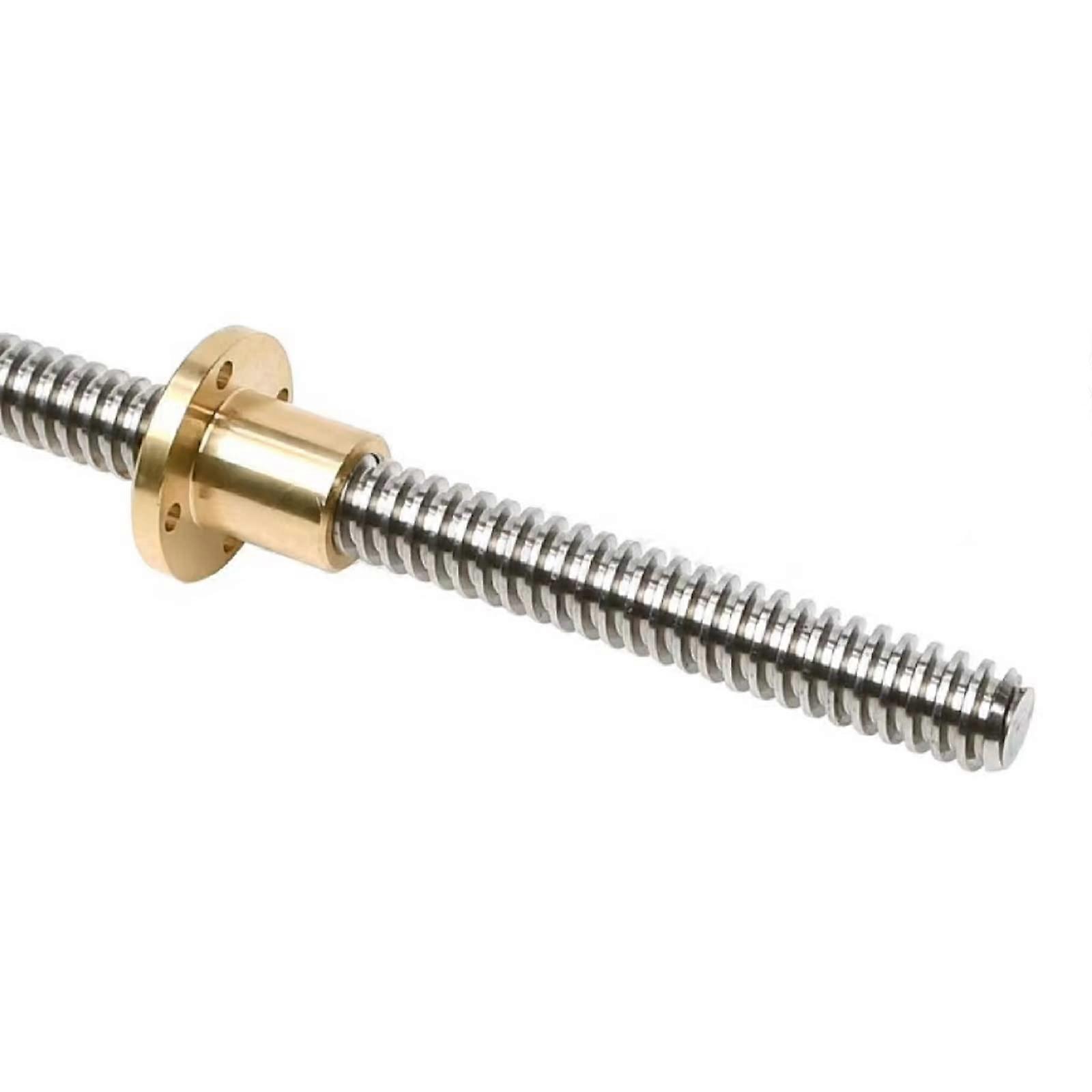 T10 10mm T10 x 10 Tr10 x 10 Lead Screw 51.97inch /1320mm Length with Brass Nuts (Acme Thread)