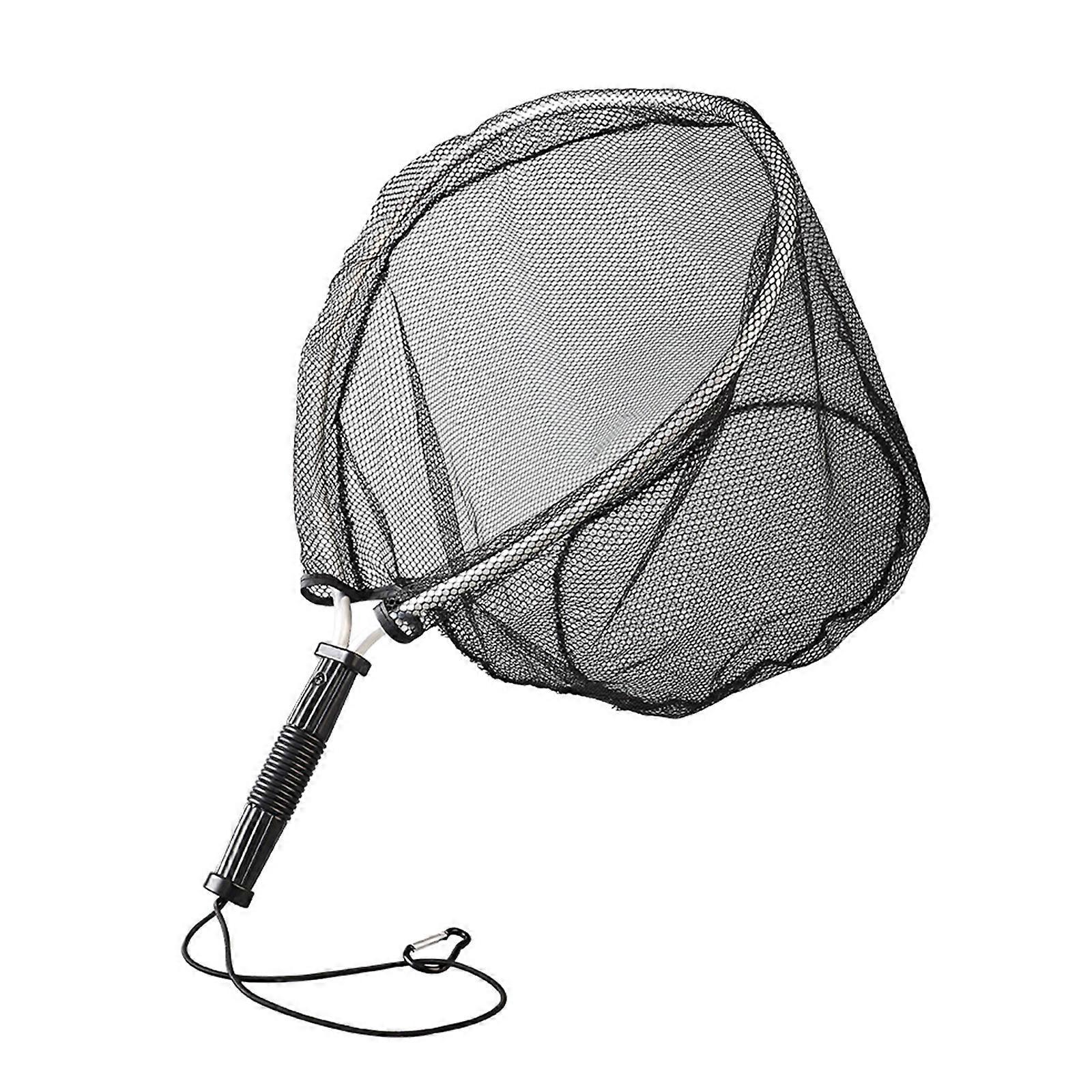 Fishing Net with Comfortable Grip Handle Aluminum Fishing Landing Net Portable for Adult Unisex Small Landing Net
