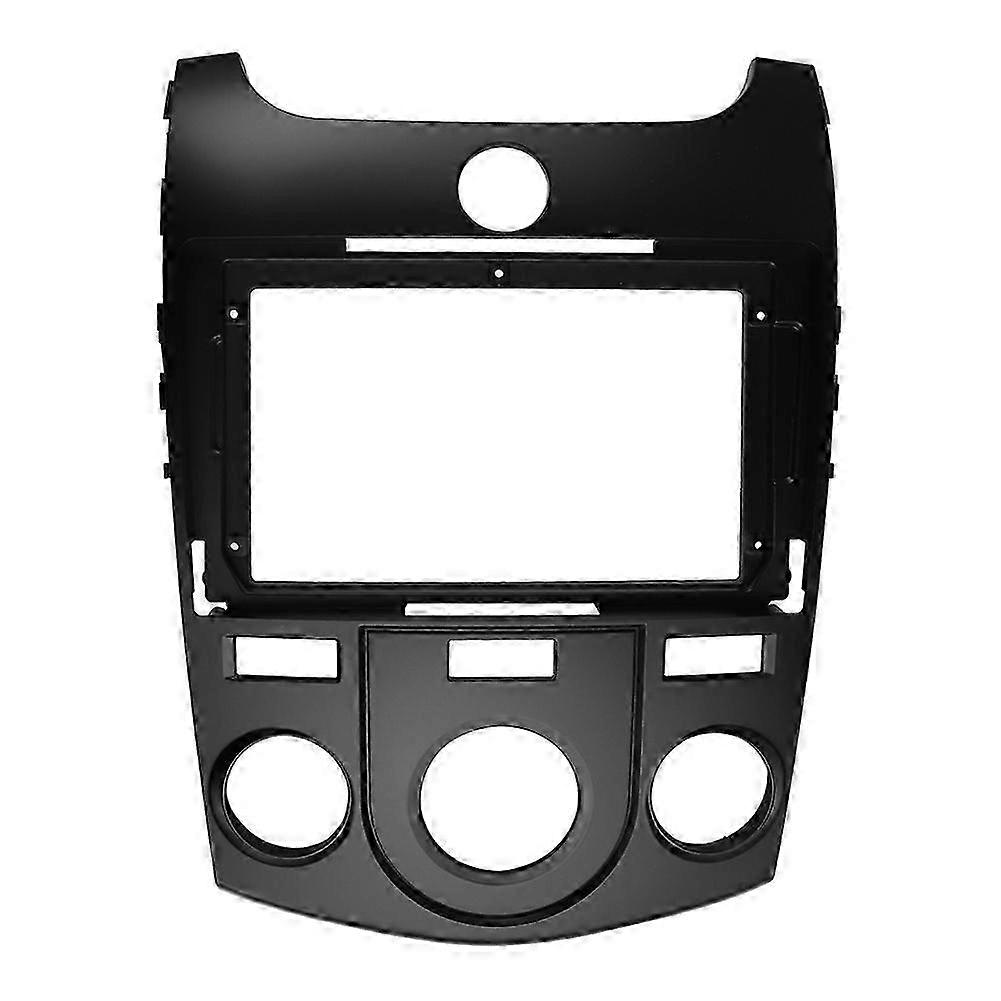 9" 2 DIN Car Stereo Dashboard Fascia Panel with AC Controls for Cerato/Forte 2009-2012 Radio Installation Frame Adapter