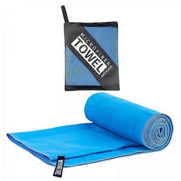 4xQuick Drying Towel Fast Drying Travel Towel for Camping Outdoor Workout Sky Blue
