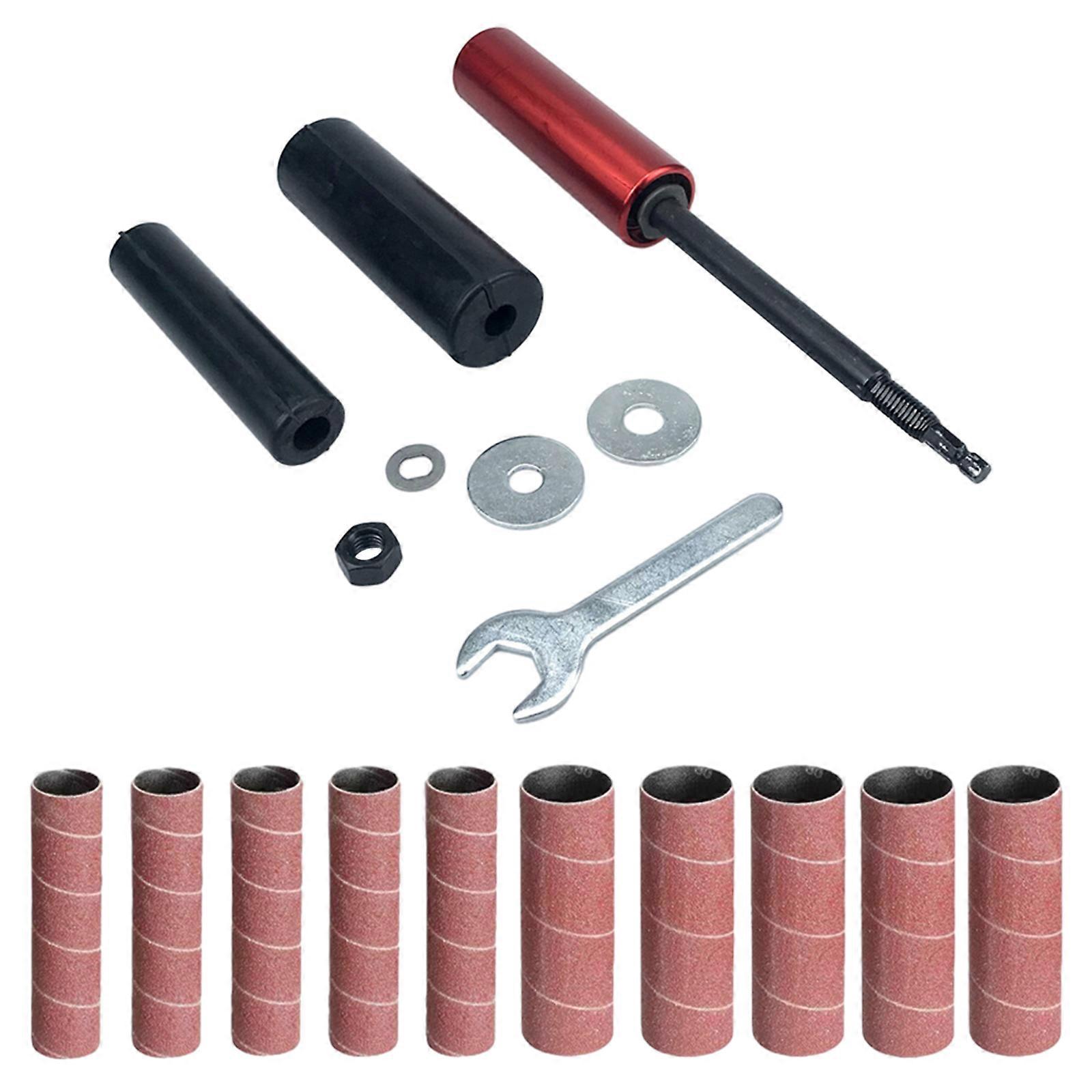 Sanding Drums Kits Sanding Mandrel for Rotary Tools Abrasive Tools Sanding Bands for Surface Derusting