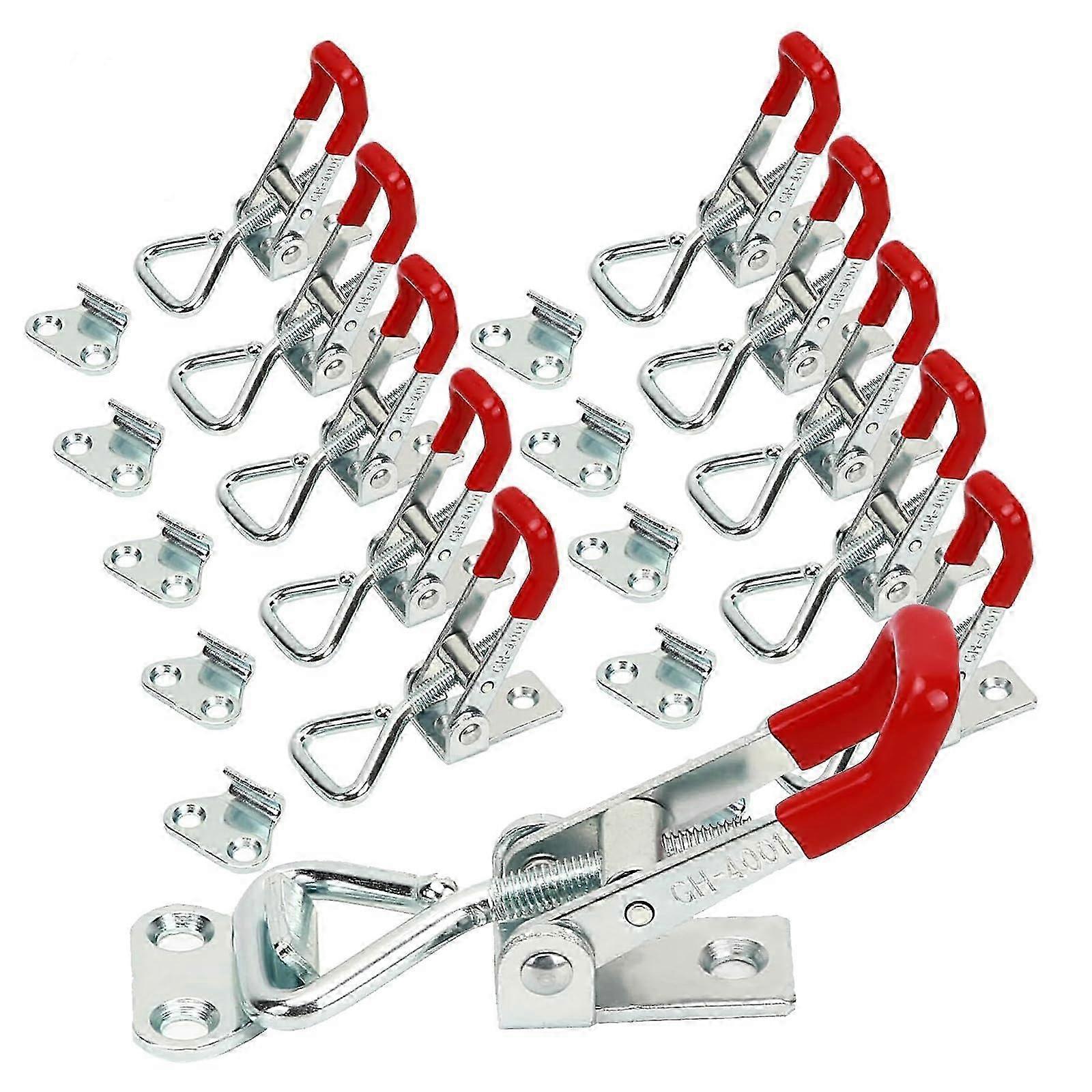 2025 20 PACKS 4001 Adjustable Toggle Clamp, 330 Lbs Quick Release Toggle Latch Hasp Clamp Hand Tool Door Latches for Door, Box Case Trunk