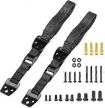 أحزمة أثاث تلفزيون مضادة للطرف ، مرساة حائط تلفزيون للسلامة المنزلية قابلة للتعديل وأحزمة تقييد قلب الزلازل